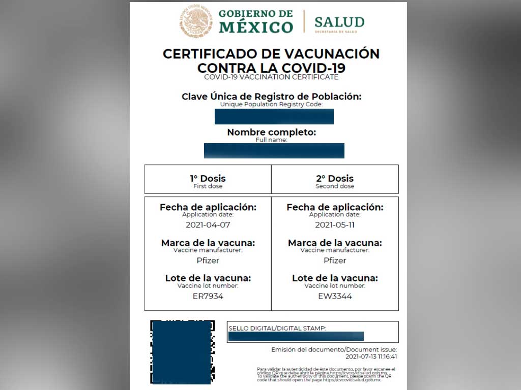 Para esto sirve tu certificado de vacunación y así puedes descargarlo e imprimirlo