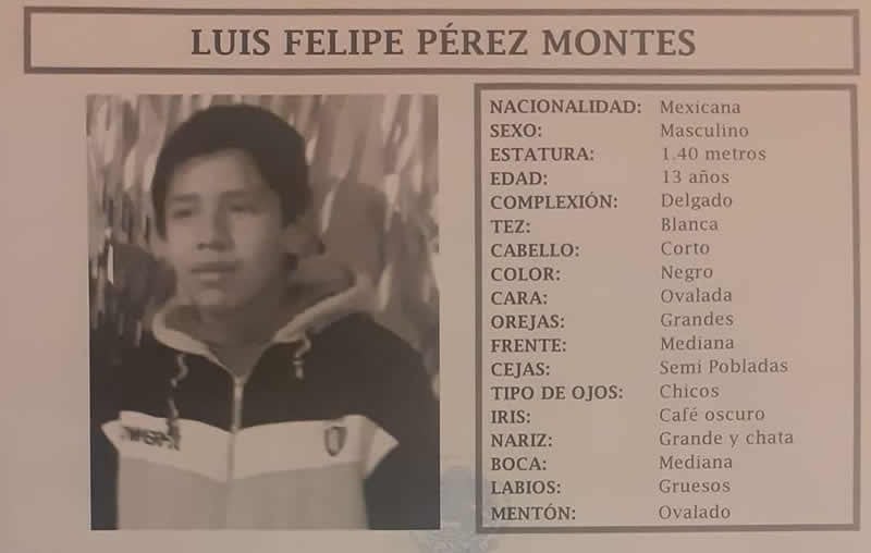 Ayuda a localizar a Luis Felipe, fue visto por última vez en Huejotzingo