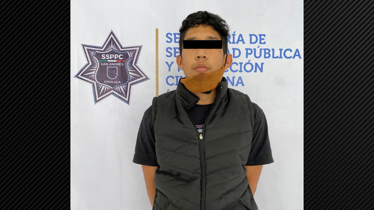Detienen en San Pedro Cholula a presunto ladrón de una camioneta