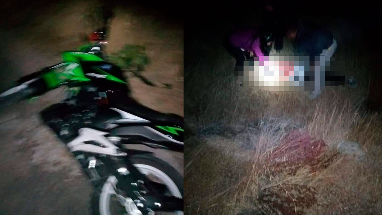 Joven pierde la vida en Tepeaca al derrapar su motocicleta; se encuentra en calidad de desconocido