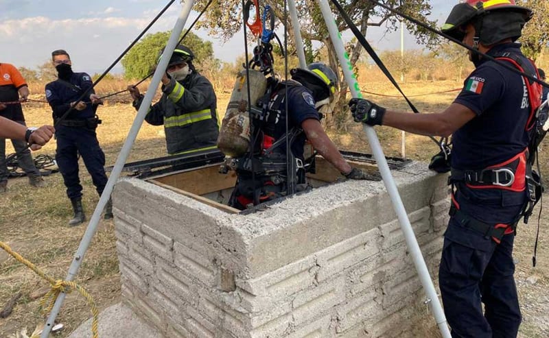 Localizan cuerpos, decapitados y torturados, de hombres en el fondo de un pozo en Huejotzingo
