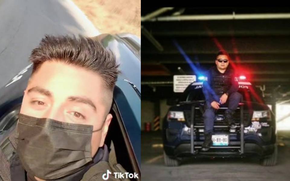 Con el fin de atraer seguidores, elemento de seguridad de Puebla capital se exhibió en TikTok con uniforme, patrulla y narcocorrido 