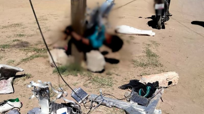 Amarran a ladrón en San Pedro Cholula: Tras ser acusado de robar las cruces de un panteón 