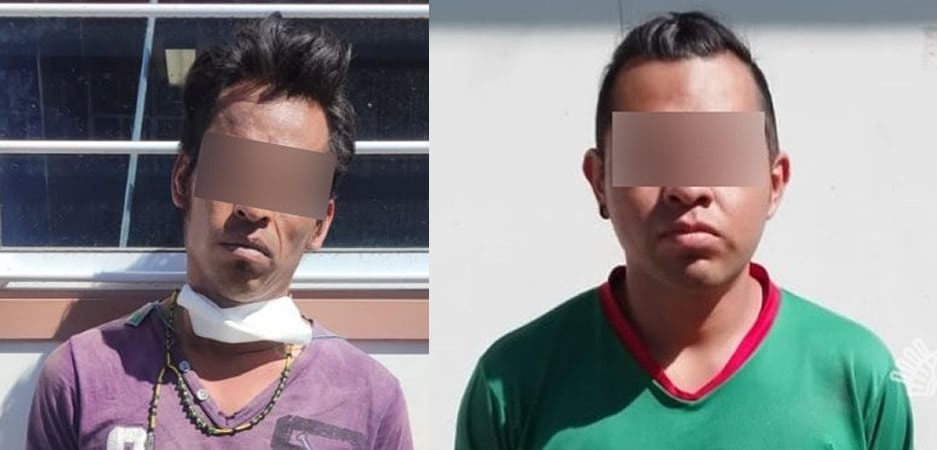 Dos hombres son detenidos por posesión venta de drogas con valor de 7 mil pesos en la Calzada Ignacio Zaragoza