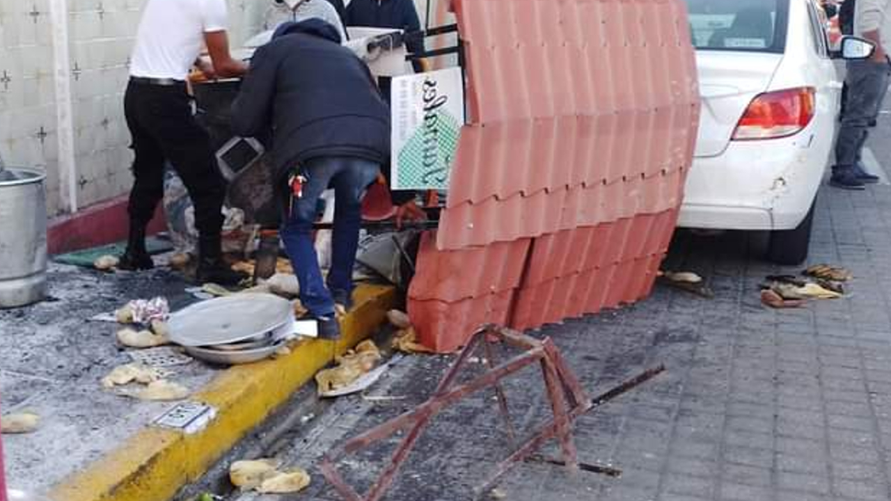 Atropellan a vendedora de tamales en San Pedro Cholula 