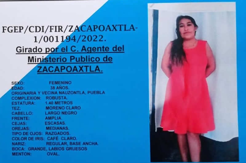 Localizan a mujer desaparecida en Nauzontla, fue hallada sin vida de Zoquiapan en la Sierra Norte de Puebla