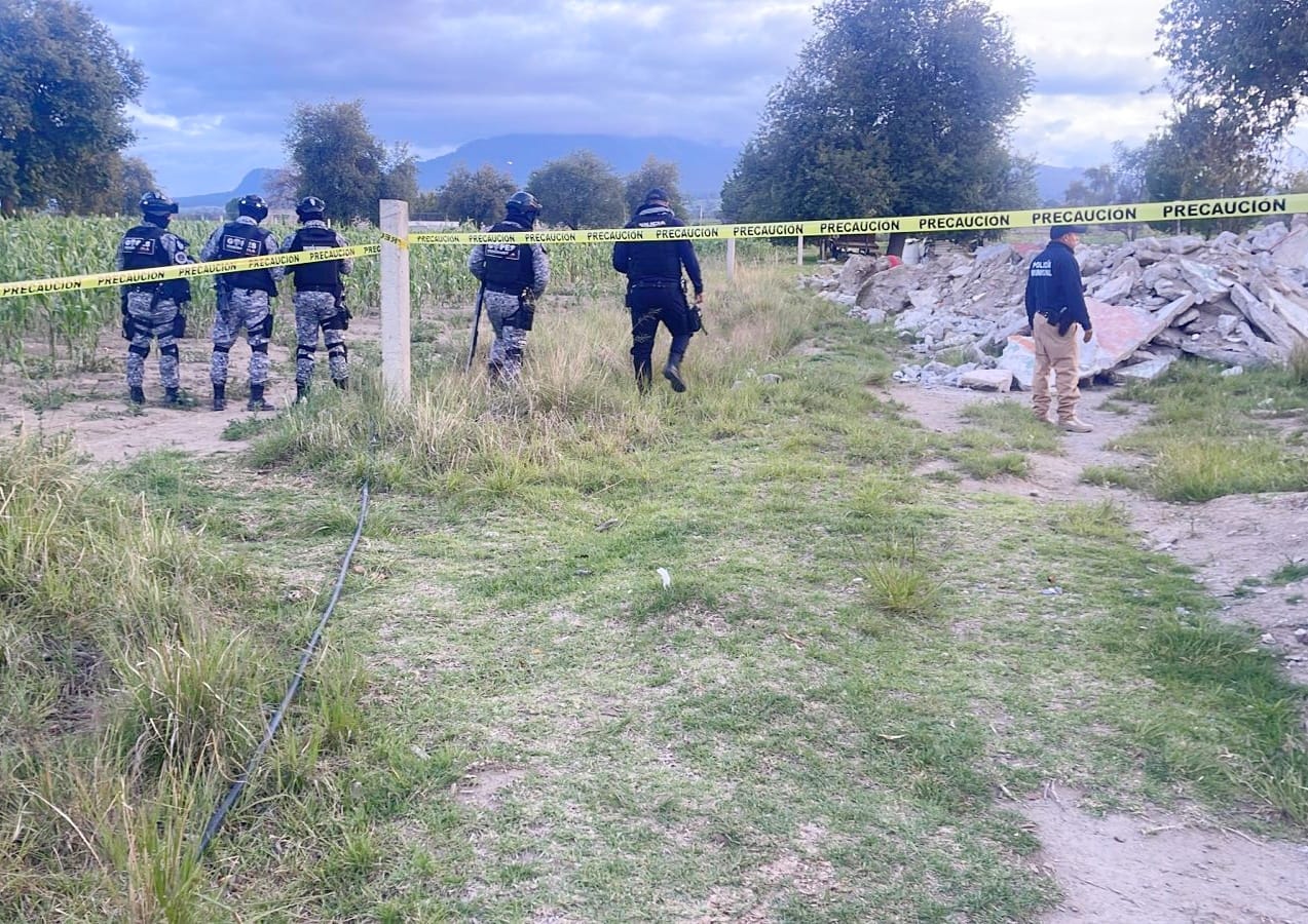 Atiende seguridad pública de Huamantla reporte de una persona sin vida en terrenos de labor