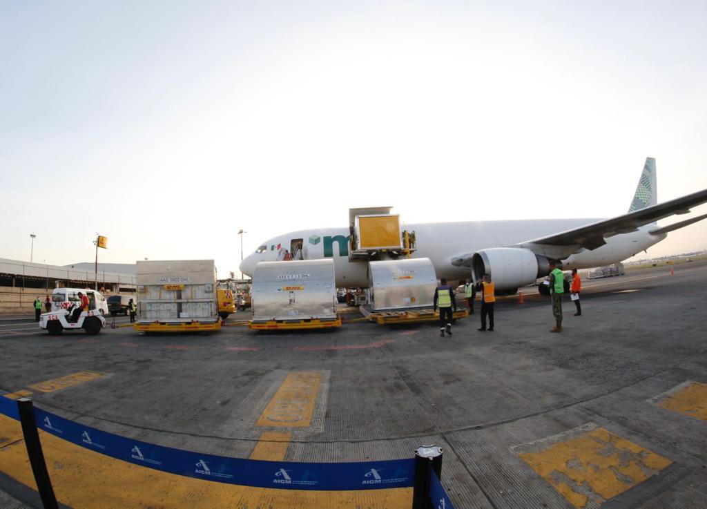 Llega a México sexto embarque con más de un millón de vacunas pediátricas contra Covid-19  