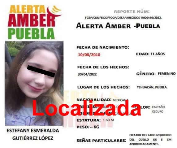 Estefany desapareció en Tehuacán y fue localizada en CDMX con un sujeto que la violaba y mantenía presa