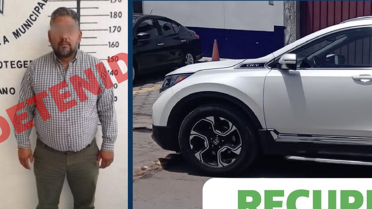En San Pedro Cholula fue detenido un automovilista por conducir un vehículo con reporte de robo 