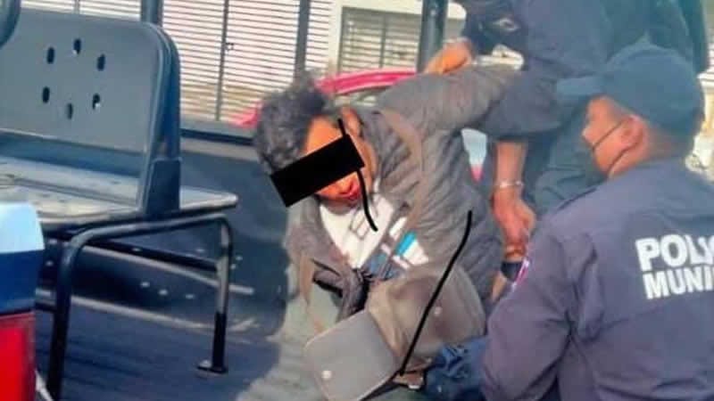 "Se salvo de ser linchado": Golpean a hombre que pretendía secuestrar a una mujer en San Andrés Cholula