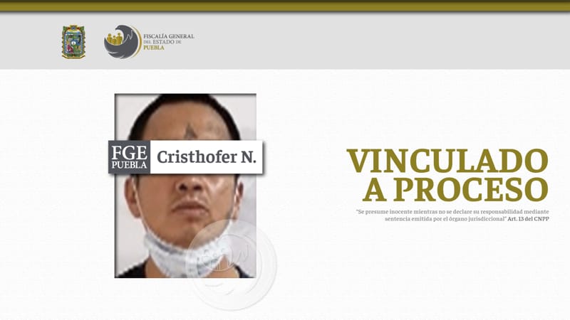 Cristhofer N. es enviado a prisión por el asesinato de una mujer indigente en San Jerónimo Caleras