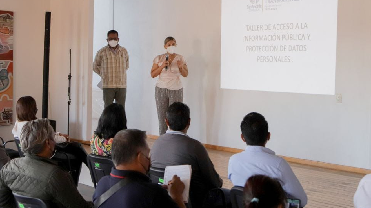 En San Andrés Cholula fueron capacitados las autoridades de las juntas auxiliares en materia de transparencia
