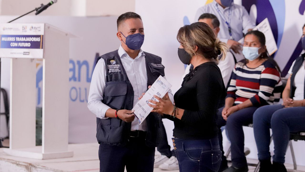 En San Andrés Cholula continúan con el programa “Mujeres Trabajadoras con Futuro”