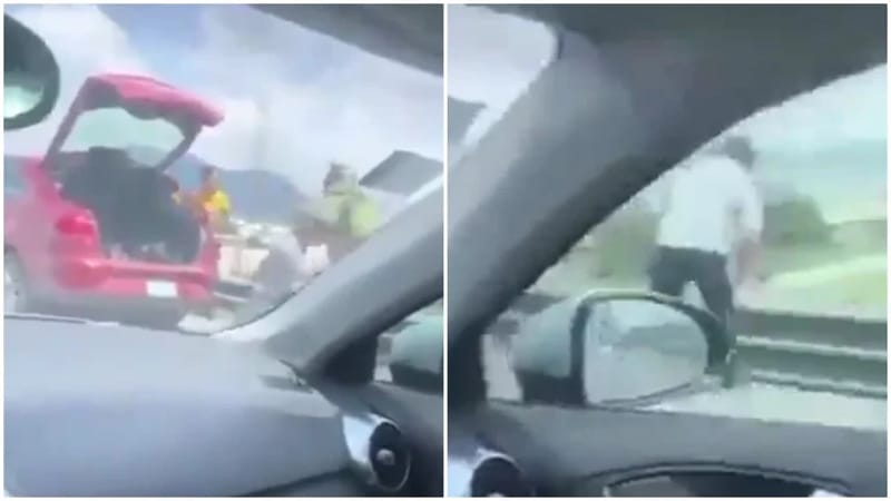 Fiscalía del Edomex identificó a motociclista que fue aventado de un puente; sufrió una fractura