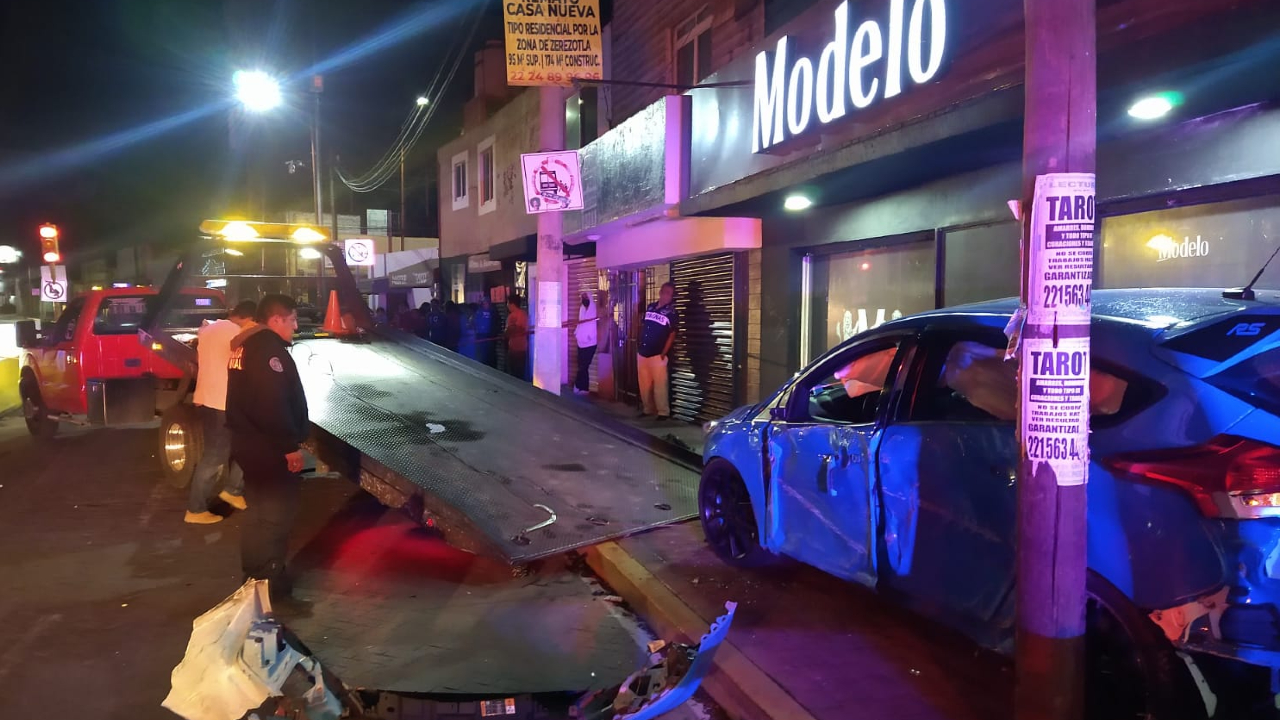 En San Pedro Cholula; Un sujeto en estado de ebriedad atropelló a dos personas, una de ellas falleció