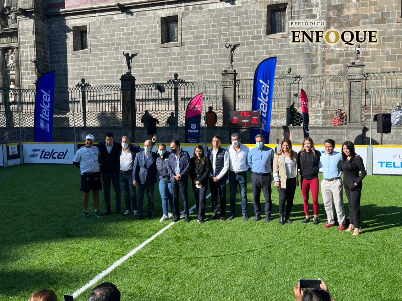Ayuntamiento inaugura la gran fiesta del Nacional de Street Soccer en el zócalo poblano 