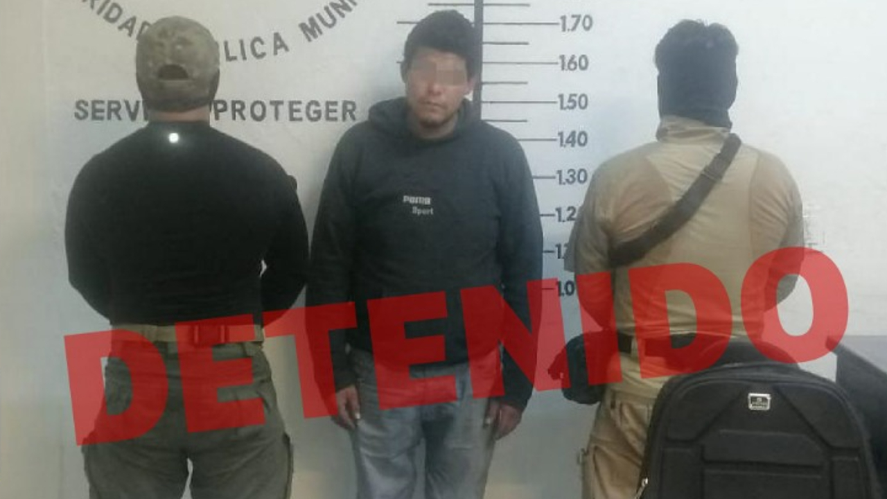 Detienen en San Pedro Cholula a un presunto maleante que asaltaba con armas de juguete