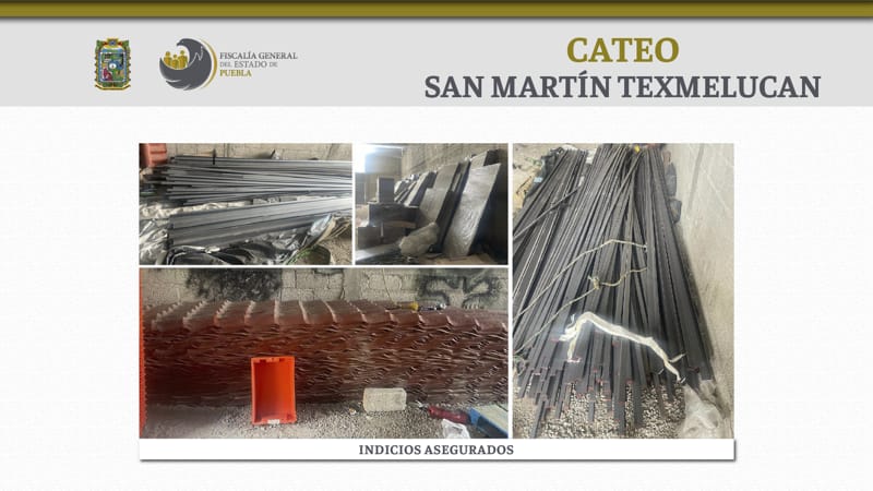 Durante cateo se logró recuperar mercancía robada en Texmelucan
