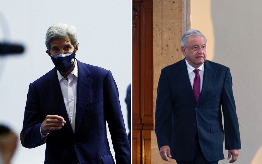 Arriba John Kerry a Palacio Nacional para reunirse con AMLO y tratar asuntos del Cambio Climático 