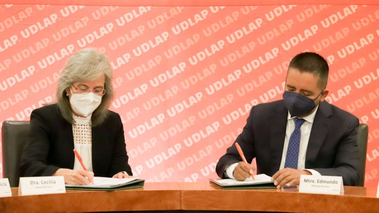 Ayuntamiento de San Andrés Cholula firmó un convenio de colaboración con la UDLAP