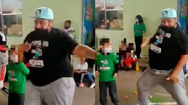 Papá saca los pasos prohibidos en festival de su hijo y se vuelve viral