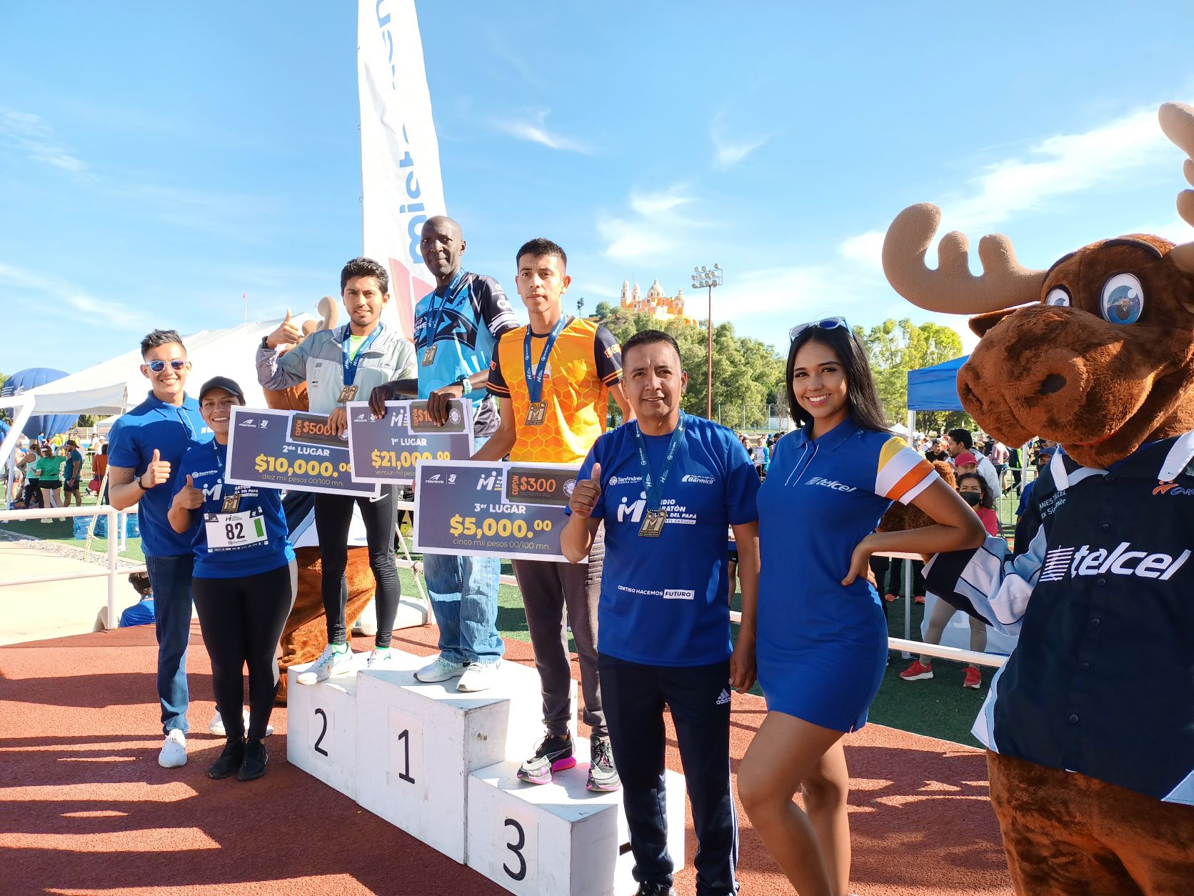 Kenia arrasó en el Medio Maratón del Día del Padre en San Andrés Cholula