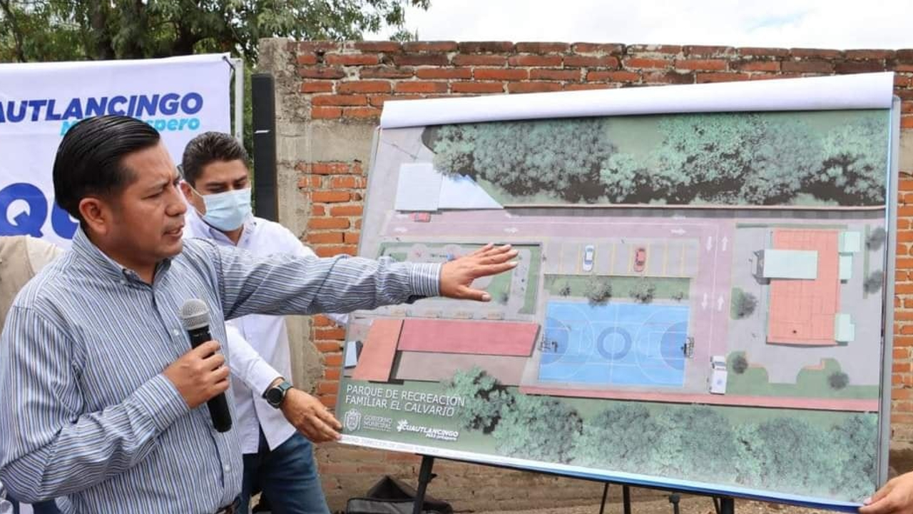 En Cuautlancingo inició la construcción del Parque el Calvario