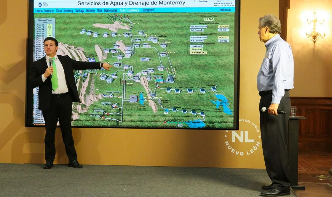 Sube flujo de agua por nivel de presas en Nuevo León: Samuel García