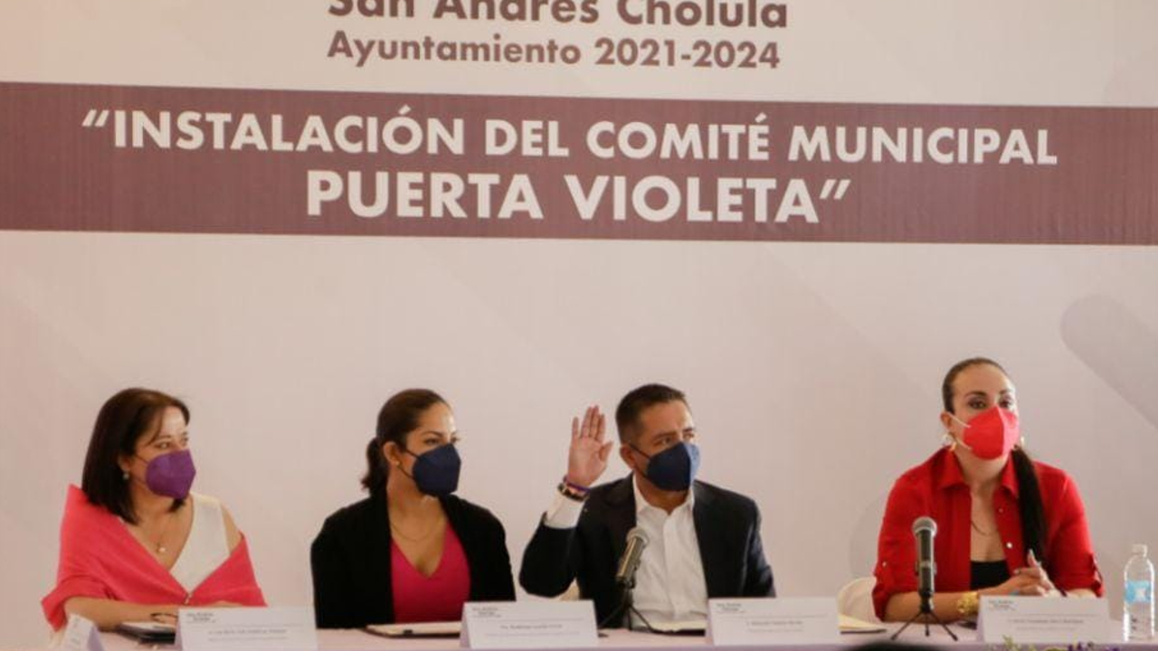 En San Andrés Cholula instalaron el Comité Municipal “Puerta Violeta” 