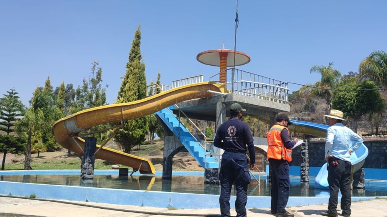 Previo a las vacaciones de Semana Santa en San Pedro Cholula ya iniciaron las supervisiones a los balnearios