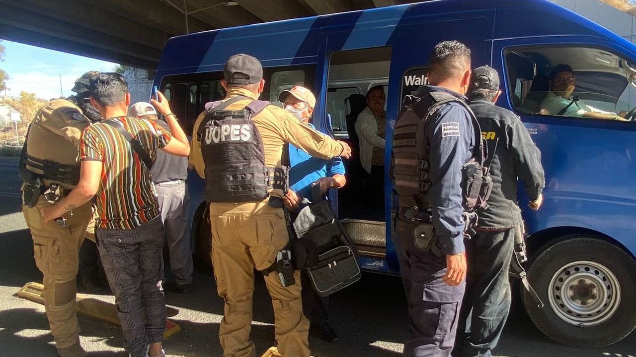 Continúan ejecutando el Operativo “Pasajero Seguro” en las rutas de transporte de Cholula 