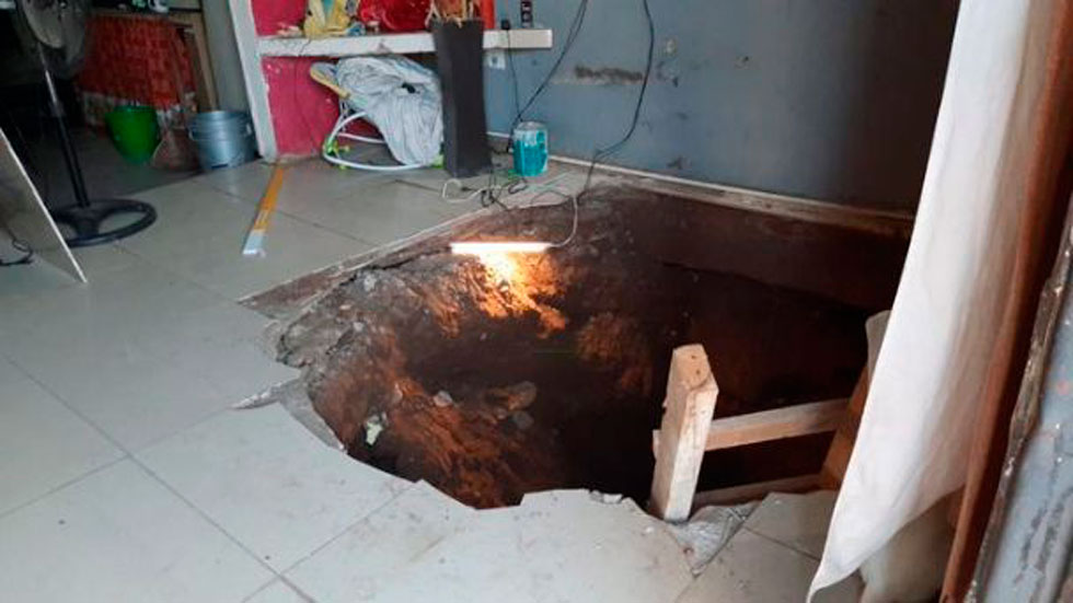 ¿Se trataría de un narcotúnel? Autoridades explican qué pasó con socavón que se tragó a un joven en su casa