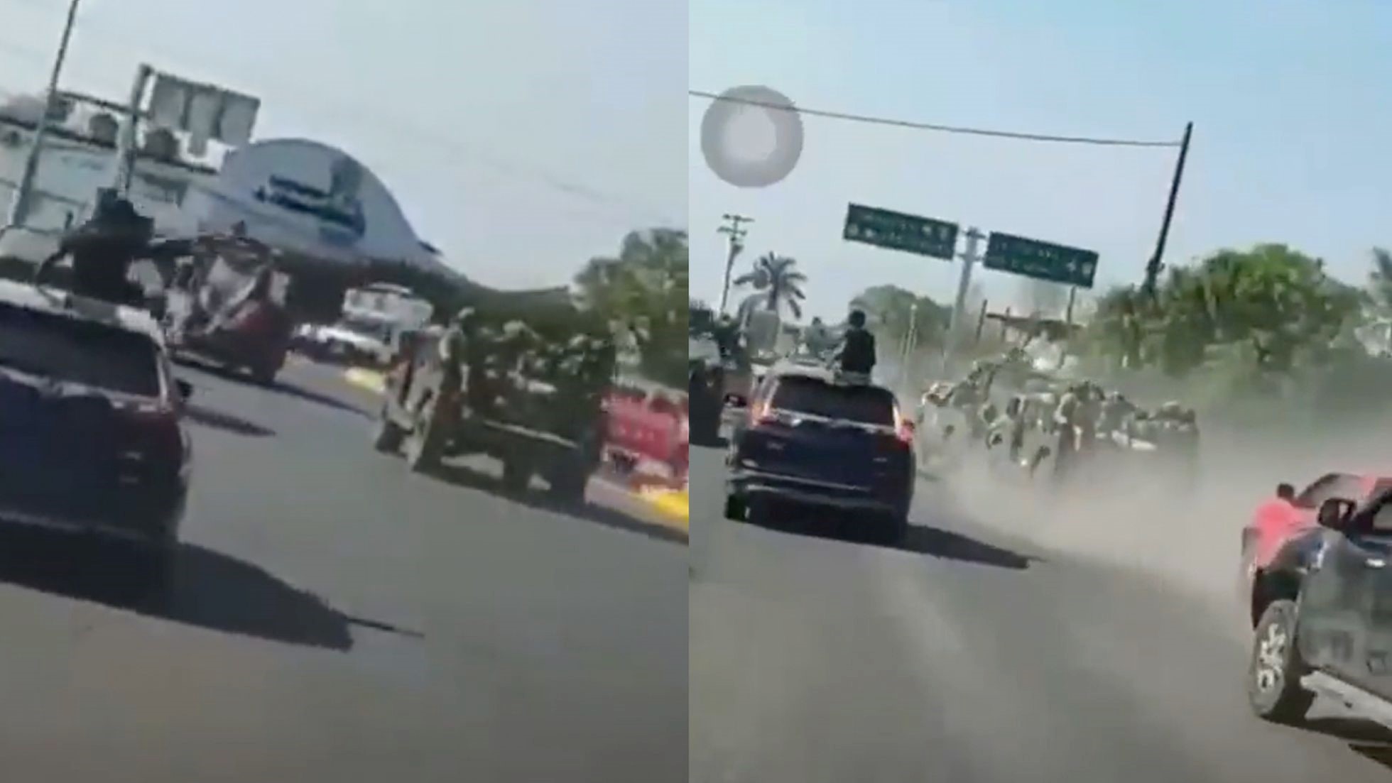 Presunto grupo del CJNG persigue a convoy del Ejército mexicano en Michoacán