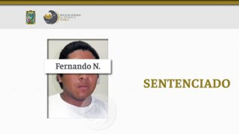 Fernando N. es sentenciado a 21 años de prisión por el asesinato de un hombre en Castillotla