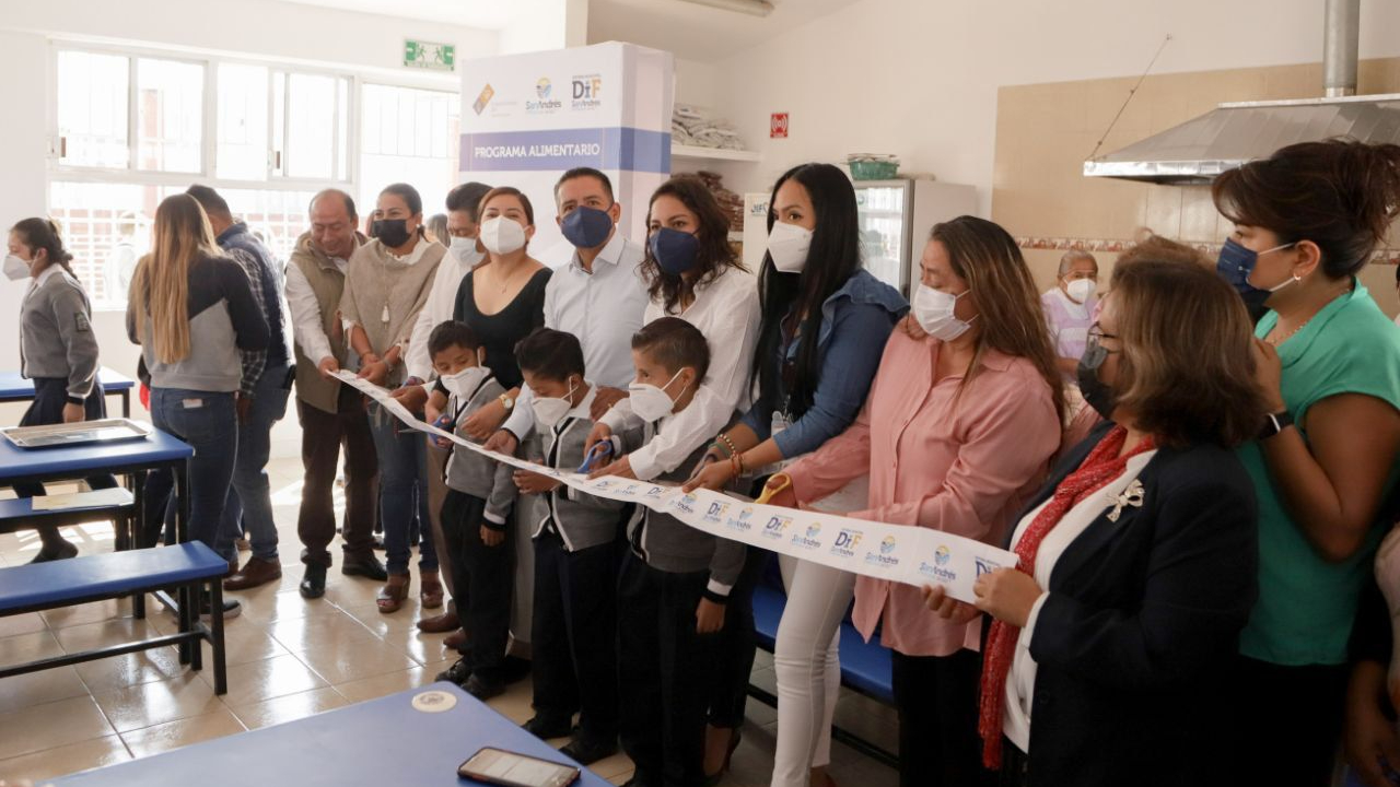 En San Andrés Cholula fueron reaperturados cinco desayunadores escolares