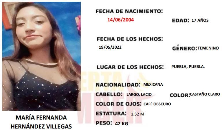 Fernanda Hernández fue vista por última vez en la colonia Loma Linda, ayuda a que regrese a casa