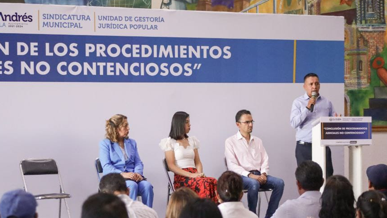 Ayuntamiento de San Andrés Cholula procurará que en el municipio cuente con certeza jurídica 