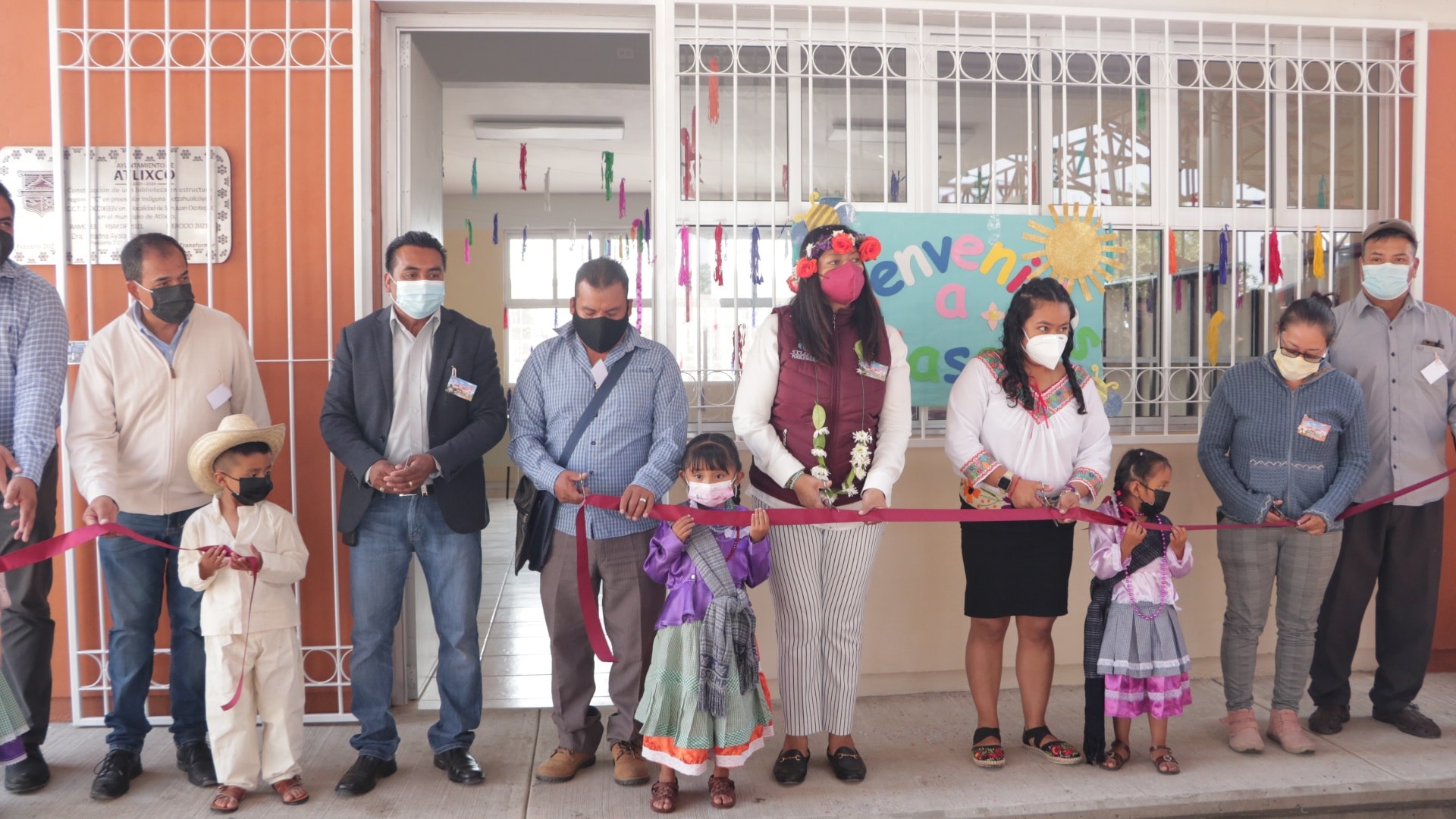 Mejoran condiciones de educación en Atlixco con la inauguración de la biblioteca regional en San Juan Ocotepec
