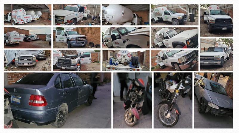 Fiscalía Puebla aseguró 15 pipas de gas y droga durante cateo  en Santa María Moyotzingo, Texmelucan