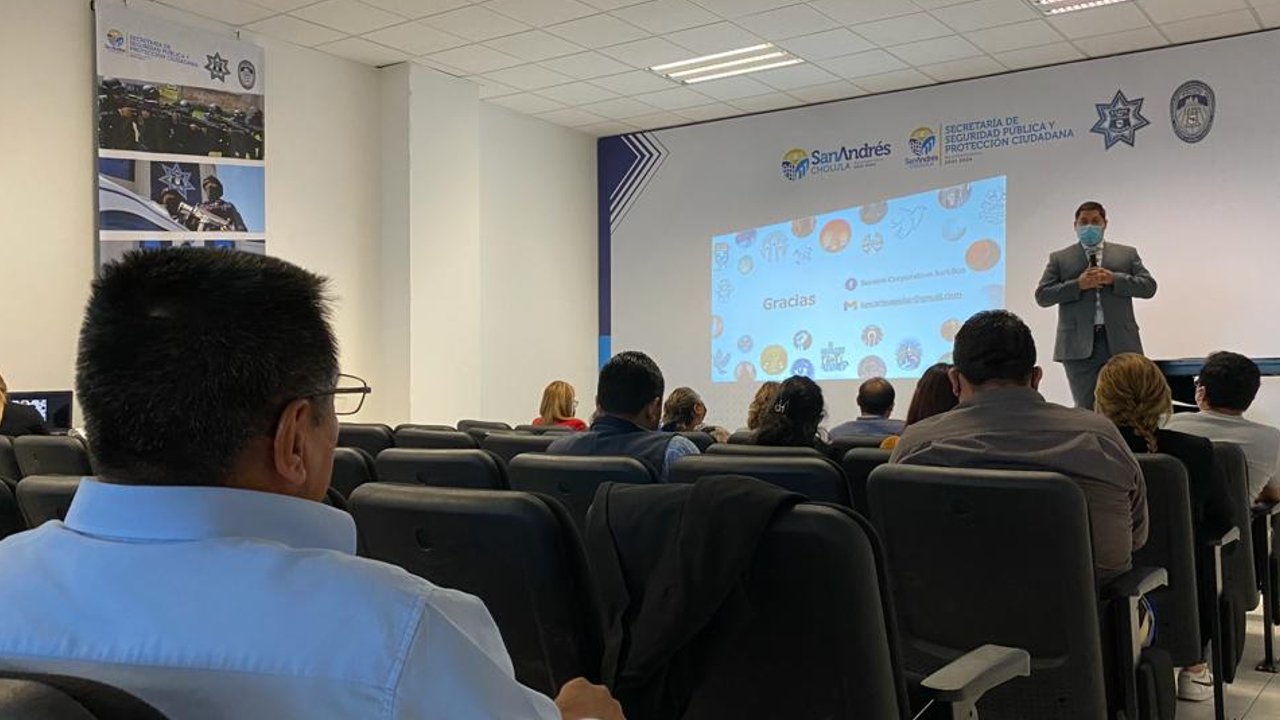 Cuerpo Jurídico de San Andrés Cholula recibió una capacitación en derechos humanos