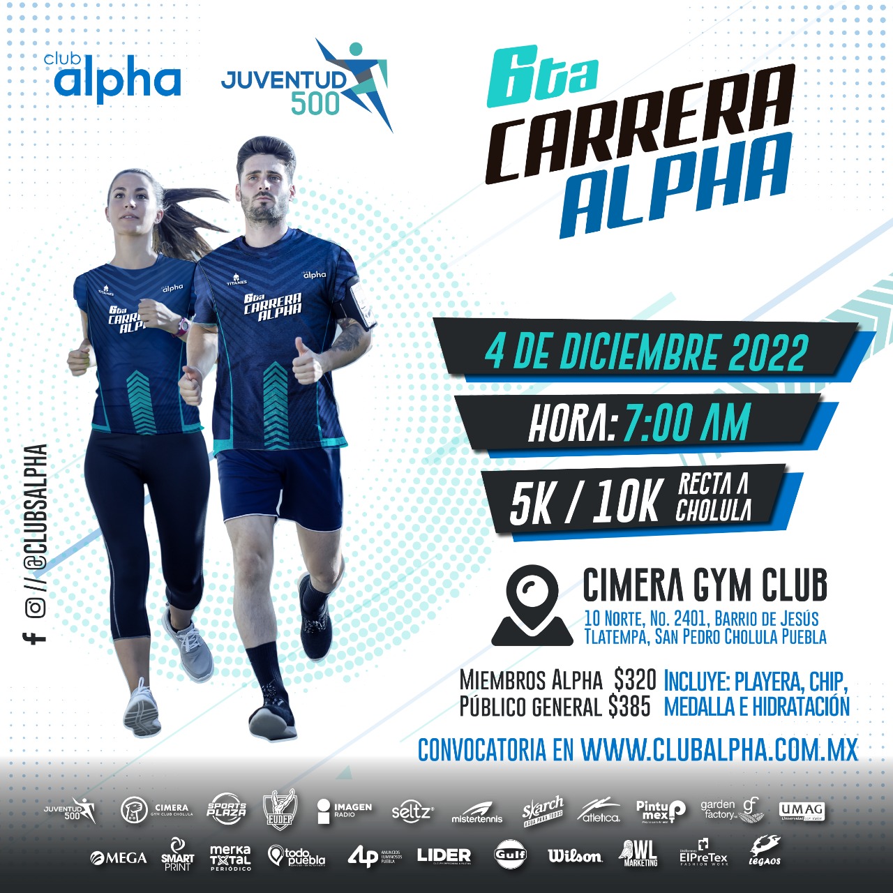 La Carrera Alpha se correrá el 4 de diciembre