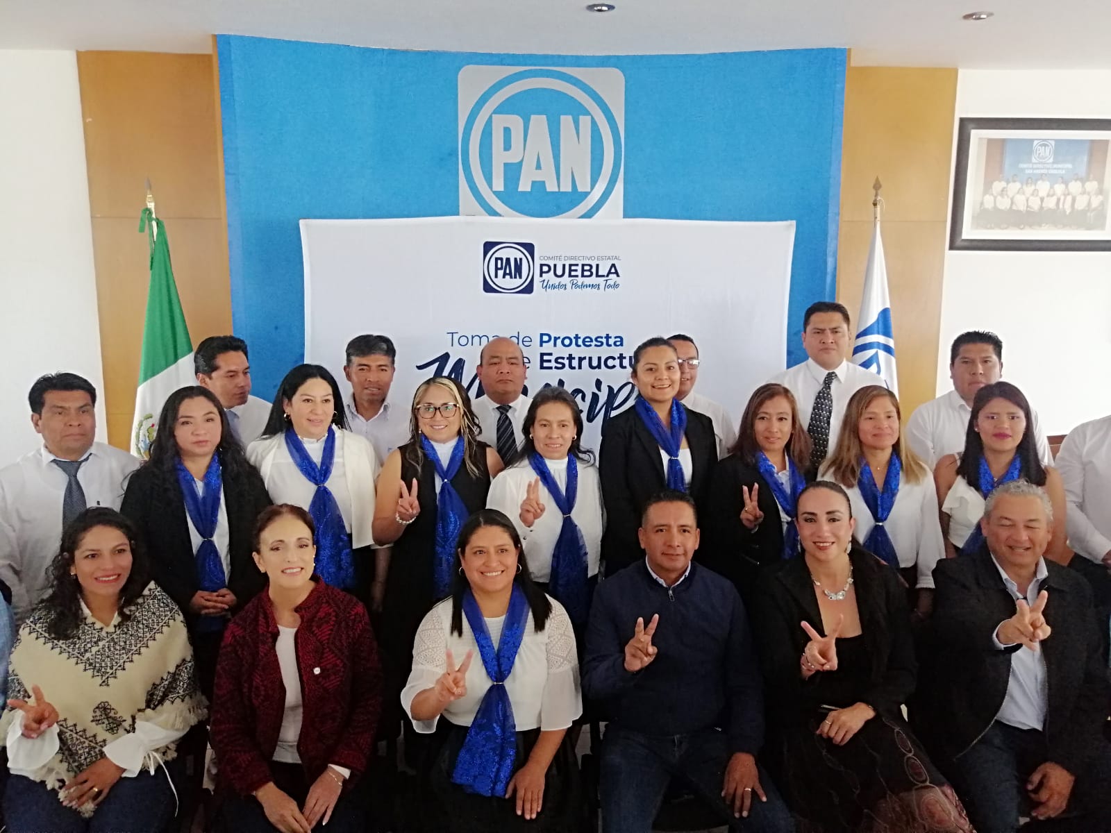 Toman protesta a nuevo Comité Municipal del Pan en San Andrés Cholua encabezado por Maribel Rosas Tome