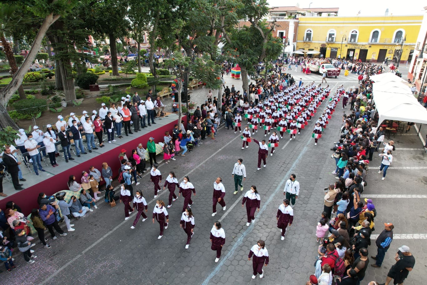 Atlixco realizó su desfile cívico por el 112 aniversario de la Revolución Mexicana