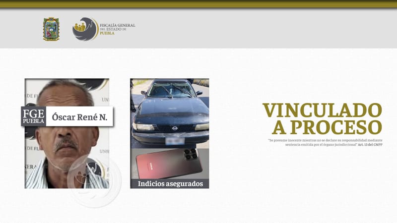 Óscar René N. es enviado a prisión por un presunto robo a una pasajera dentro de su taxi en Texmelucan