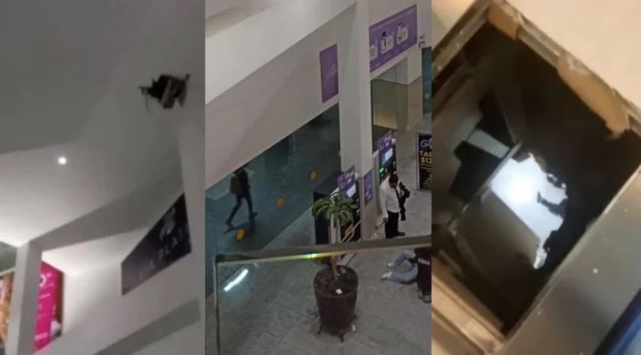 Una menor cayó al menos 15 metros al vacío Plaza Galerías en Pachuca