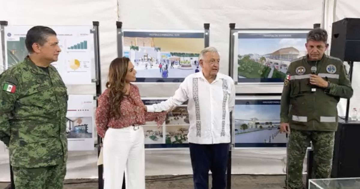 AMLO supervisó obras del Tren Maya en gira por Quintana Roo