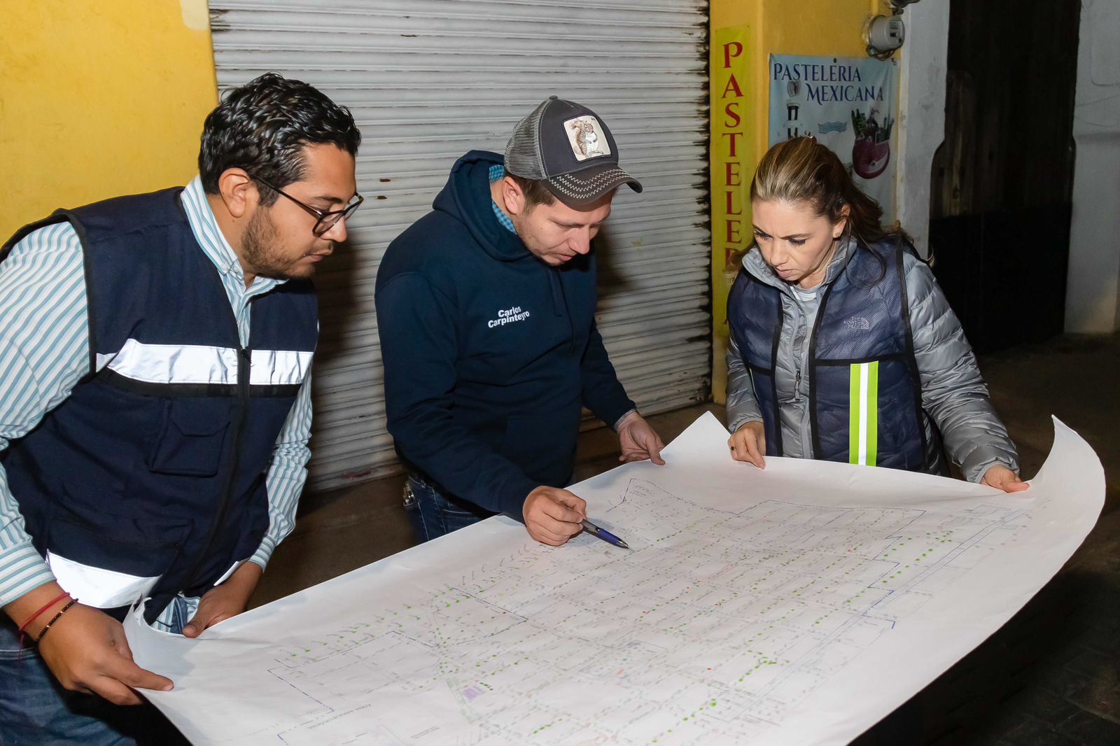 Supervisa Paola Angon Silva avances en la modernización del alumbrado público en Cholula