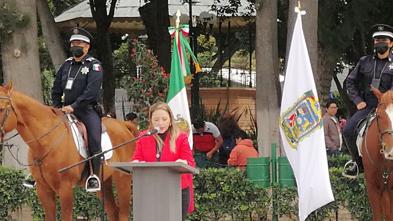 Cholula recuerda el 112 aniversario de la revolución con ceremonia cívica en Plaza de La Concordia