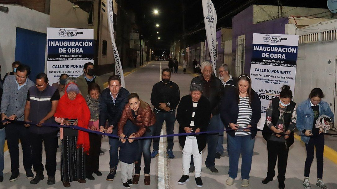 Ayuntamiento de San Pedro Cholula presentó la mejora de la validad céntrica 10 de Poniente